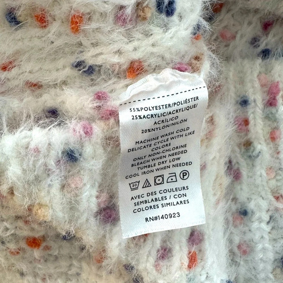 Loft sweater size Large cream multi color - Picture 5 of 5